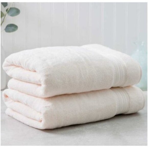 Charisma 100% Hygro Cotton 2-Piece Bath Towel Set Ivory - Picture 1 of 6